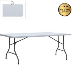 TopMebel Capri TopMebel сгъваема маса за конференции - куфар, цвят ледено бяло 240x76x74cm