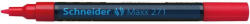 Schneider Lakkmarker, 1-2 mm, SCHNEIDER "Maxx 271", piros (127102)