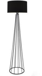 TopMebel Метална/текстилна лампа Faraday TopMebel в черен цвят 38x21x155cm