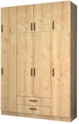 TopMebel Четирикрилен гардероб Ricardo TopMebel с шкаф в цвят дъб 160x51, 8x240cm - topmebel - 1 233,84 лв