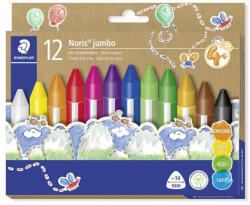 STAEDTLER Zsírkréta, vastag, háromszögletű, STAEDTLER "Noris® jumbo 228 14", 12 különböző szín (228 14 C12)