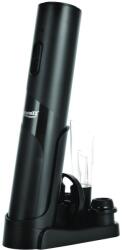 Lifenaxx Tirbuson electric de vin Lifenaxx LX-064, 2 in 1, 25W, 300 mAh, cu Baza Reincarcabila si Depozitare, Accesoriu Taiat Folie, Aerator, 2 x Dop Pompa Vid, One-Touch, Ideal Pentru Deschiderea, Turnarea, A