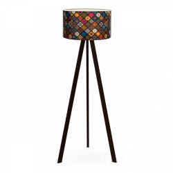TopMebel Rosling TopMebel МДФ/плат/ПВЦ подова лампа в черен/многоцветен цвят 38x21x140cm