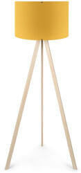 TopMebel Rosling TopMebel МДФ/плат/ПВЦ подова лампа в натурален/крокус цвят 38x21x140cm