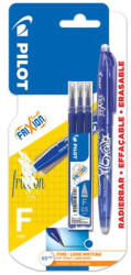 Pilot Rollertoll, 0, 25mm, törölhető, kupakos, PILOT "Frixion Ball", kék + betét, 2db/bliszt (BLFR5-L-BT+S3) - eztkapdki