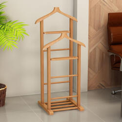 TopMebel Дървена закачалка за под Beta II TopMebel в натурален цвят 48x35x120cm