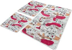 Persera Set 3 Covorase baie Faccia Rectangular, 60 x 100 cm, 50 x 60 cm, Antiderapant, Multicolor (FACC4407) Covor baie