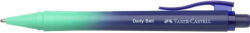 Faber-Castell Golyóstoll, 1 mm, XB, nyomógombos, türkiz-kék tolltest, FABER-CASTELL "Daily Ball Flow", kék (140681) - eztkapdki
