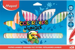 Maped Filctoll készlet, 2, 8 mm, kimosható, MAPED "Color`Peps Jungle", 24 különböző szín (845422) - eztkapdki