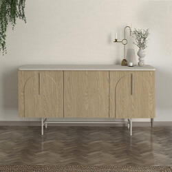 TopMebel Конзола Rota TopMebel от меламин в цвят пясъчник - дъб rota 150x45x76.5cm