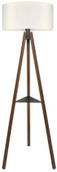 TopMebel Thomas TopMebel E27 МДФ - плат ПВЦ подова лампа в орех - кремав цвят 38x38x135cm