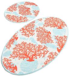Persera Set 2 Covorase baie Moss, 60 x 100 cm, 50 x 60 cm, Antiderapant, Multicolor (MOSS4506) Covor baie