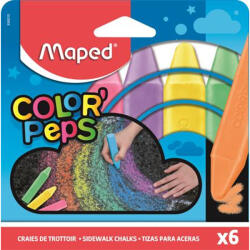Maped Aszfaltkréta, MAPED "Color`Peps", 6 különböző szín (936010) - eztkapdki