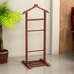 TopMebel Дървена закачалка за под Beta TopMebel в орех 48x35x120cm