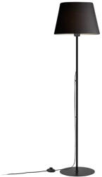 TopMebel Vilo TopMebel E27 метална/плат ПВЦ подова лампа в черен цвят Ø35x152cm