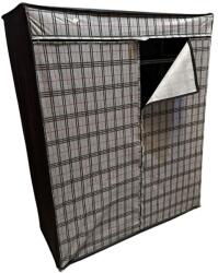TopMebel Текстилен гардероб Perilla в сив цвят 117x48x145cm