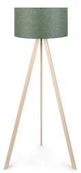 TopMebel Rosling TopMebel МДФ/плат/ПВЦ подова лампа в натурален/каки зелен цвят 38x38x140cm