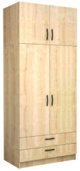 TopMebel Двукрилен гардероб Victoria TopMebel с шкаф в цвят дъб 100x60x240cm - topmebel - 566,41 лв