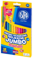 Astra Színes ceruza ASTRA jumbo hengeres hegyezővel 12 színű (312023911) - eztkapdki