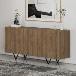 TopMebel Шкаф Jakomen TopMebel от меламин в светлокафяв цвят 180x41.7x80cm