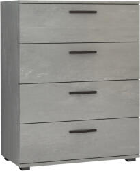 TopMebel Velika TopMebel меламинов скрин в цвят бетон сив 73x44x96cm