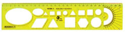 Optima Sablon vonalzó OPTIMA fluor 30cm (53009) - eztkapdki