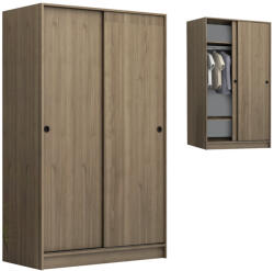 TopMebel Гардероб с две плъзгащи врати Regio TopMebel от меламин в орех 120x60x200cm