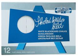 KOH-I-NOOR Táblakréta, szögletes, KOH-I-NOOR, fehér, 12db/doboz (7220032001)