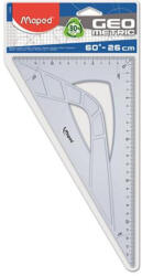 Maped Háromszög vonalzó, műanyag, 60°, 26 cm, MAPED "Geometric (242626)