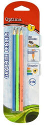 Optima Grafitceruza OPTIMA HB háromszögletű 3 db-os (100144)