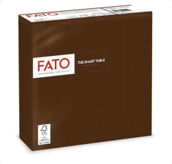 FATO Szalvéta, 1/4 hajtogatott, 33x33cm, FATO "Smart Table", csokoládé barna, 50db/cs (82622400)