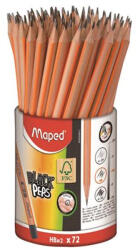 Maped Grafitceruza, ceruzatartó, HB, háromszögletű, MAPED "Black`Peps", 72db/cs (850059FC)