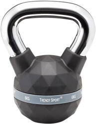 Trendy Gantera Kettlebel Exclusiv Premium, 6 kg, Maner crom, Negru (6406PR)