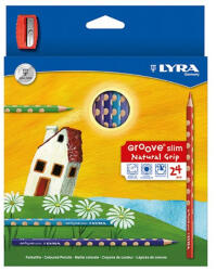 LYRA Színes ceruza LYRA Groove Slim háromszögletű 24 db/készlet+hegyező (2821240)