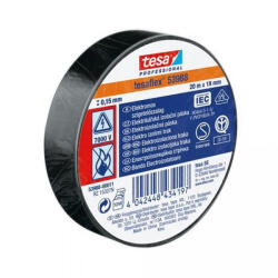 TESA Szigetelőszalag, 19 mm x 20 m, TESA "Professional", fekete (53988-00011-00) - eztkapdki