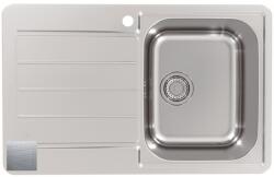 Alveus Chiuveta bucatarie inox leinen Alveus Line Max, dreptunghiulara, cuva pe dreapta, 79 x 50 cm, adancime cuva 19 cm (1146499+1130551) Chiuveta
