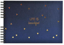 Exacompta Fotóalbum, spirál, 32x22 cm, 25 lap, EXACOMPTA "Life", kék (16452E) - eztkapdki