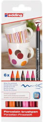 edding Ecsetirón készlet, porcelánra, EDDING "4200 Warm color", 6 különböző szín (7580206001)