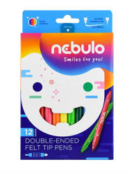 Nebulo Filctoll készlet, kétvégű, 12 darabos, NEBULO (NFT-2X-12) - eztkapdki