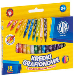 Astra Zsírkréta ASTRA kerek hegyezett 18 színű (316023901) - eztkapdki