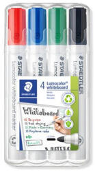 STAEDTLER Táblamarker készlet, 2 mm, kúpos, STAEDTLER "Lumocolor 351", 4 különböző szín (351 WP4)