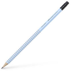 Faber-Castell Grafitceruza, B, háromszögletű, radírral, FABER-CASTELL "Grip 2001", égkék (217274)