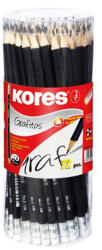 Kores Grafitceruza radírral, HB, háromszögletű, KORES, 72db/cs (92372) - eztkapdki