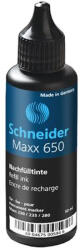 Schneider Utántöltő palack „230, „233, és „280 típusú alkoholos markerhez, 50 ml, SCHNEIDER "650", fekete (165001)