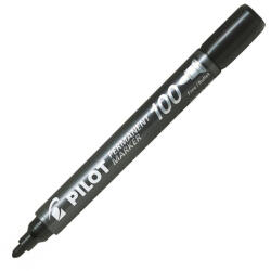 Pilot Alkoholos marker, 1-4, 5 mm, kúpos, PILOT "Permanent Marker 100", fekete (SCA-100-B)