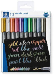 STAEDTLER Dekormarker, 1-6 mm, kúpos, STAEDTLER "8321", 10 különböző metál szín (8321 TB10) - eztkapdki