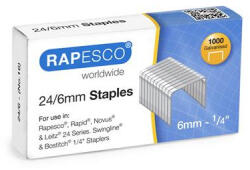 Rapesco Tűzőkapocs, 24/6, horganyzott, RAPESCO, 1000db/doboz (S24607Z3) - eztkapdki