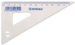 DONAU Háromszög vonalzó, műanyag, 60°, 12 cm, DONAU (7062001PL-00)