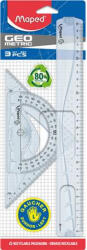 Maped Vonalzókészlet, műanyag, 3 darabos, balkezes, MAPED (897118) - eztkapdki