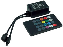 2r MINI MUSIC CONTRLOLLER 12V 3x2A IR távirányító LED szalaghoz (L22068101) - eztkapdki